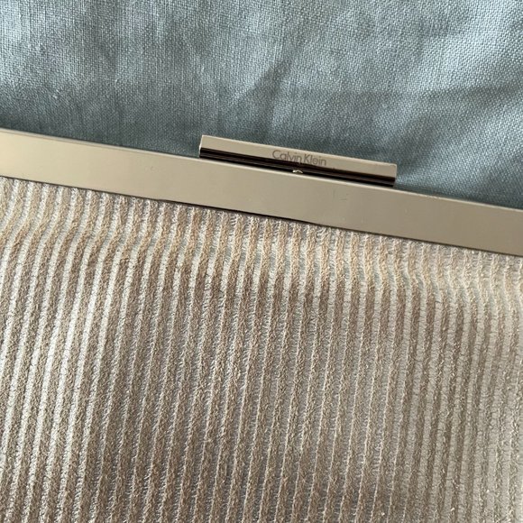 Calvin Klein Silver Evening Clutch Bag - Picture 4 of 7